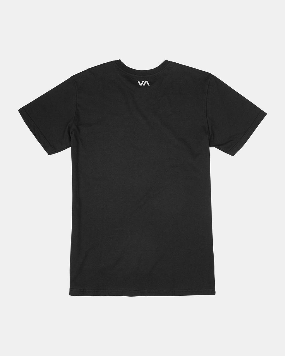 Black Rvca VA RVCA Blur Tee Men's Short Sleeve | USZPD67241