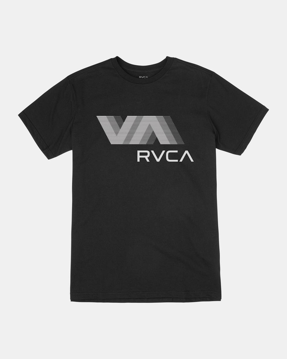 Black Rvca VA RVCA Blur Tee Men\'s Short Sleeve | USZPD67241
