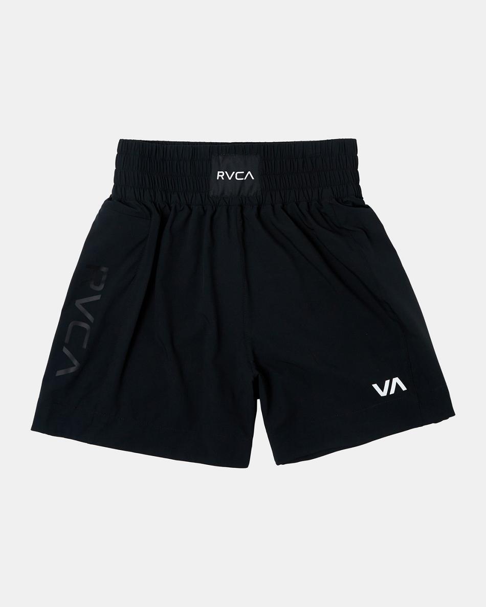 Black Rvca Yogger Elastic Men\'s Running Shorts | MUSFT52879