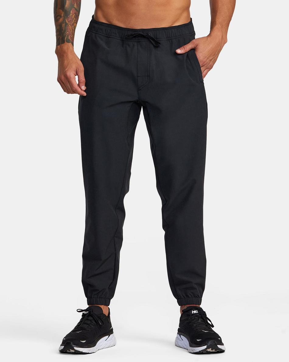 Black Rvca Yogger Hybrid Men's Pants | USEAH65423