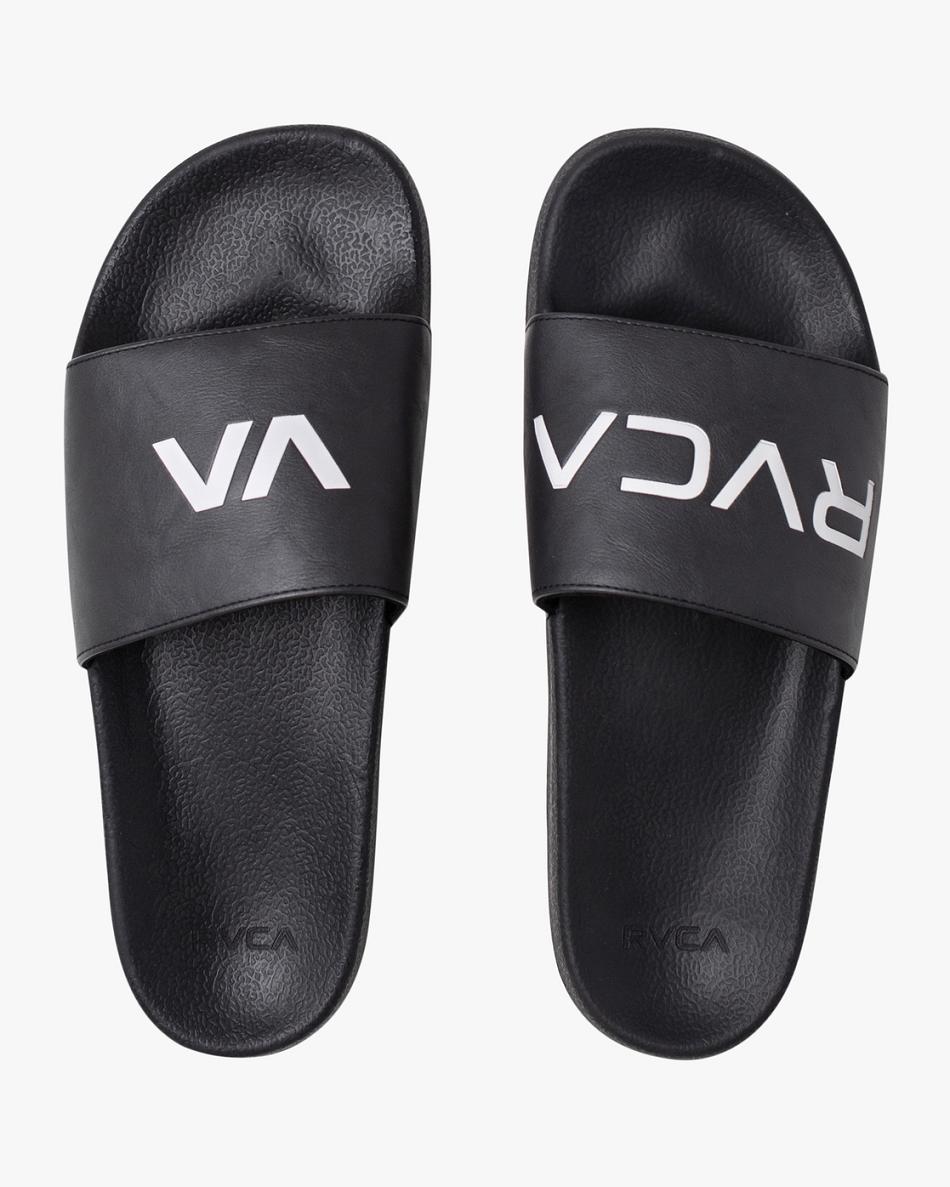 Black/White Rvca RVCA Sport Men's Sandals | USJBT25397