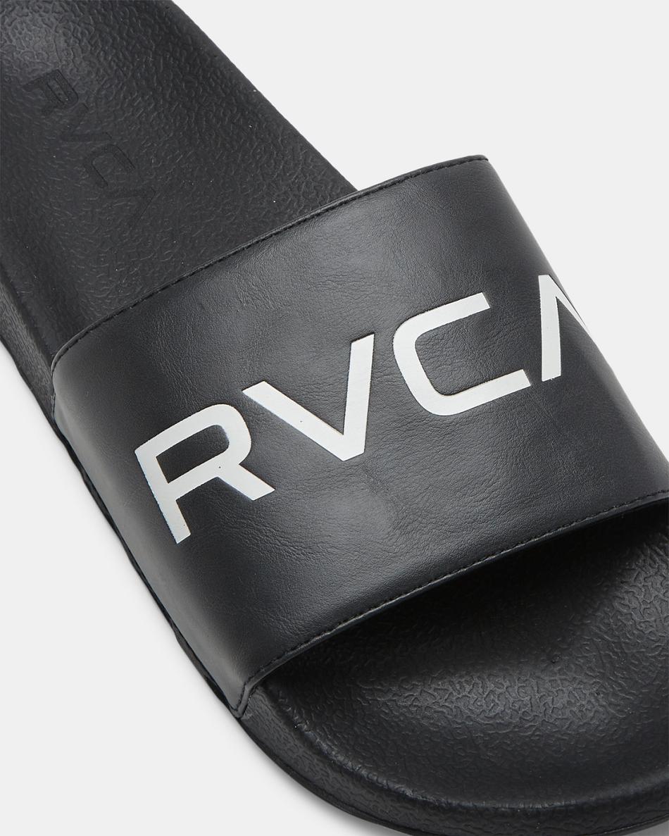 Black/White Rvca RVCA Sport Men\'s Sandals | USJBT25397