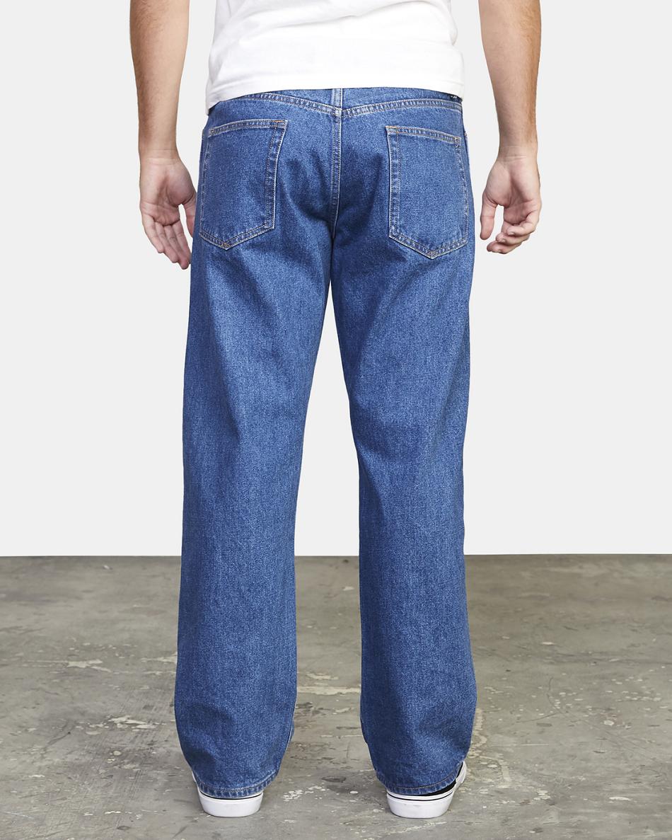 Blue Collar Rvca Americana Relaxed Fit Denim Men's Jeans | MUSHR17152