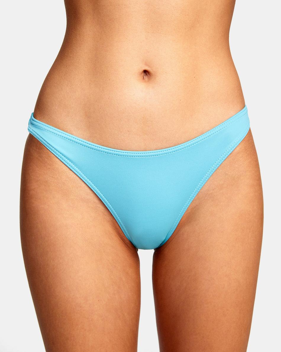 Blue Crest Rvca No Matter Skimpy French Women's Bikini Bottoms | USDYB88618