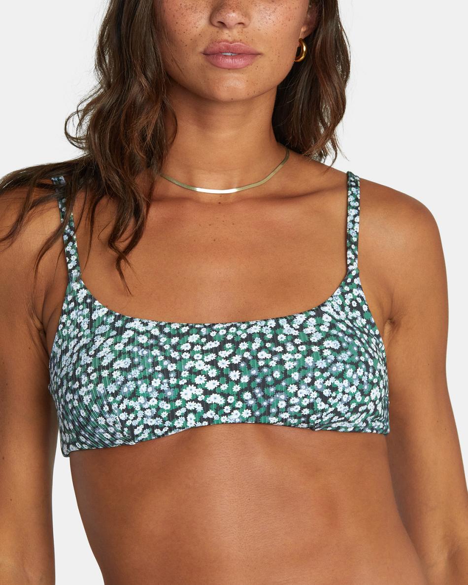 Blue Dust Rvca Daisy Jane Women's Bikini Tops | USJVR32530