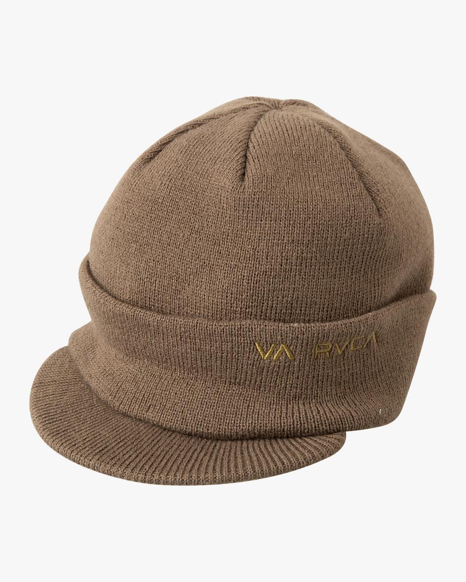 Brown Rvca Metro Brim Men\'s Hats | TUSWZ94412