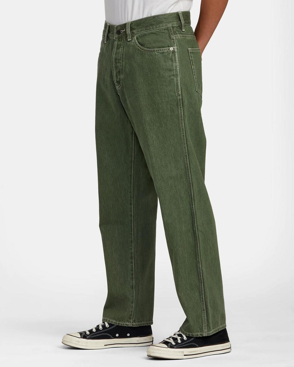 Cactus Rvca Americana Relaxed Fit Denim Men's Jeans | USXBR78989