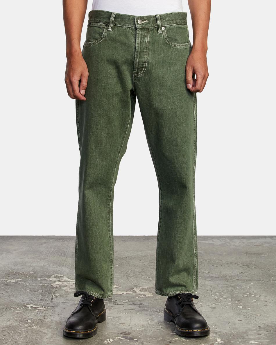 Cactus Rvca New Dawn Straight Fit Denim Men's Jeans | PUSER42972
