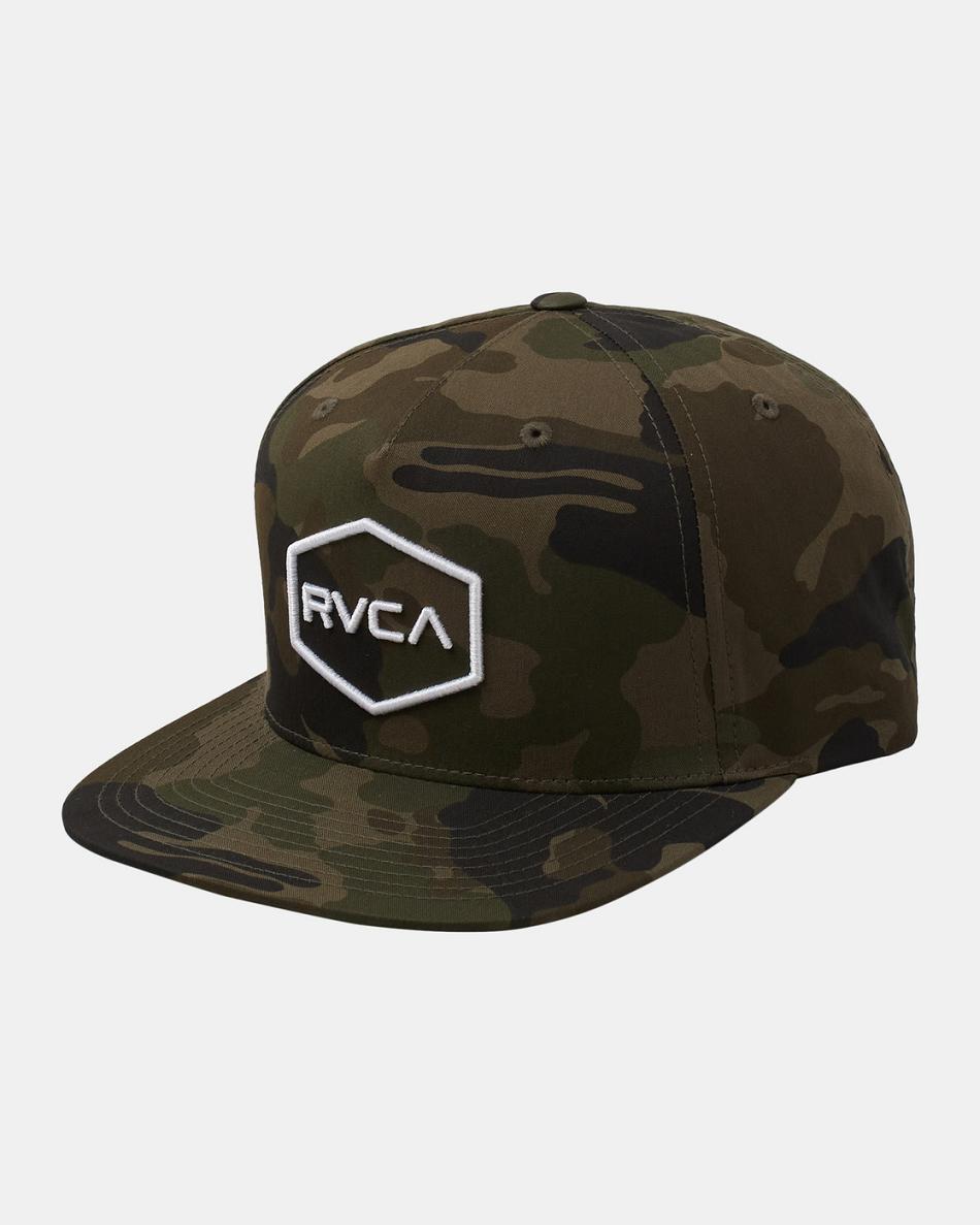 Camo Rvca Commonwealth Snapback Boys\' Hats | EUSVG77539