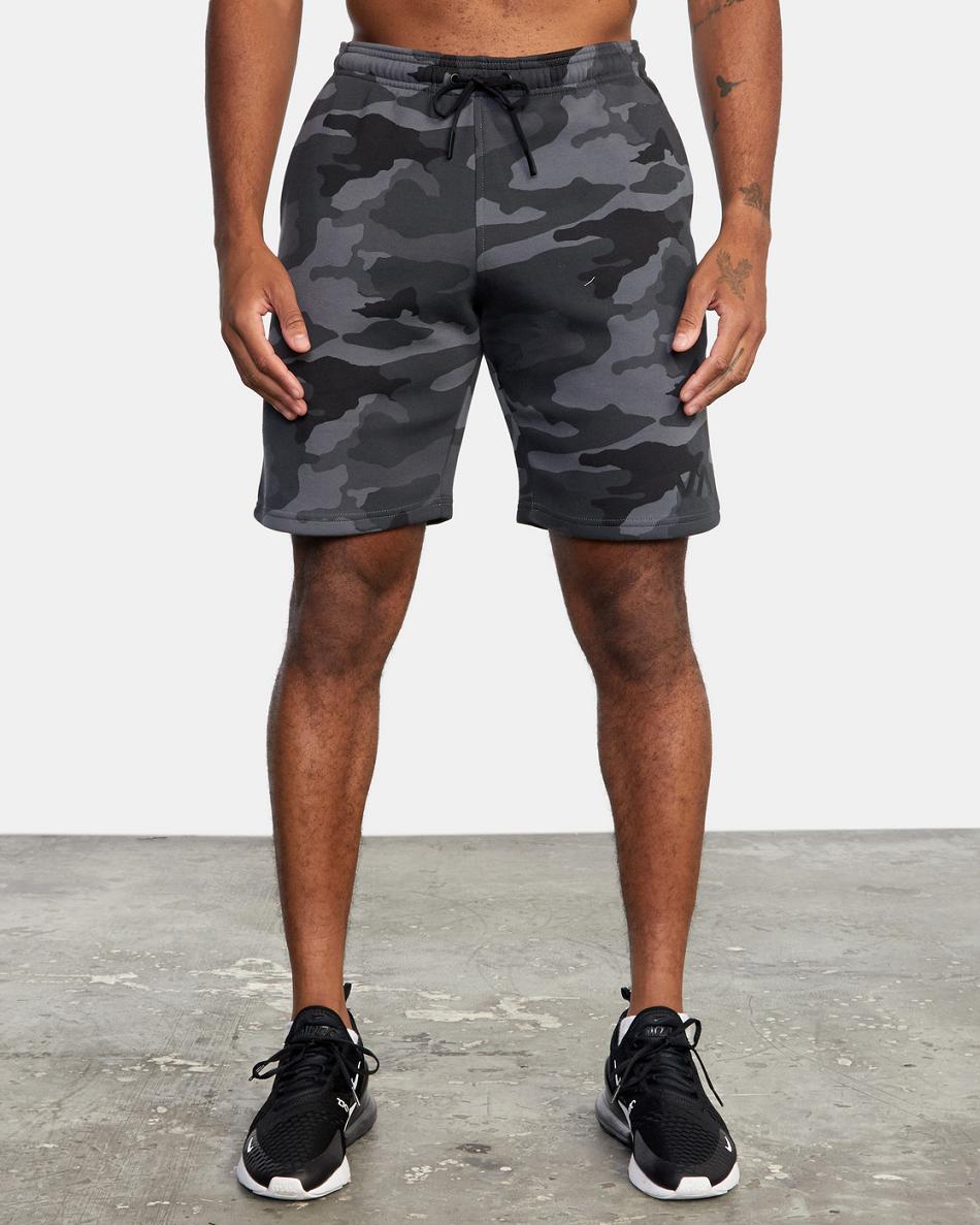 Camo Rvca Sport Elastic IV Men's Running Shorts | FUSUI73329