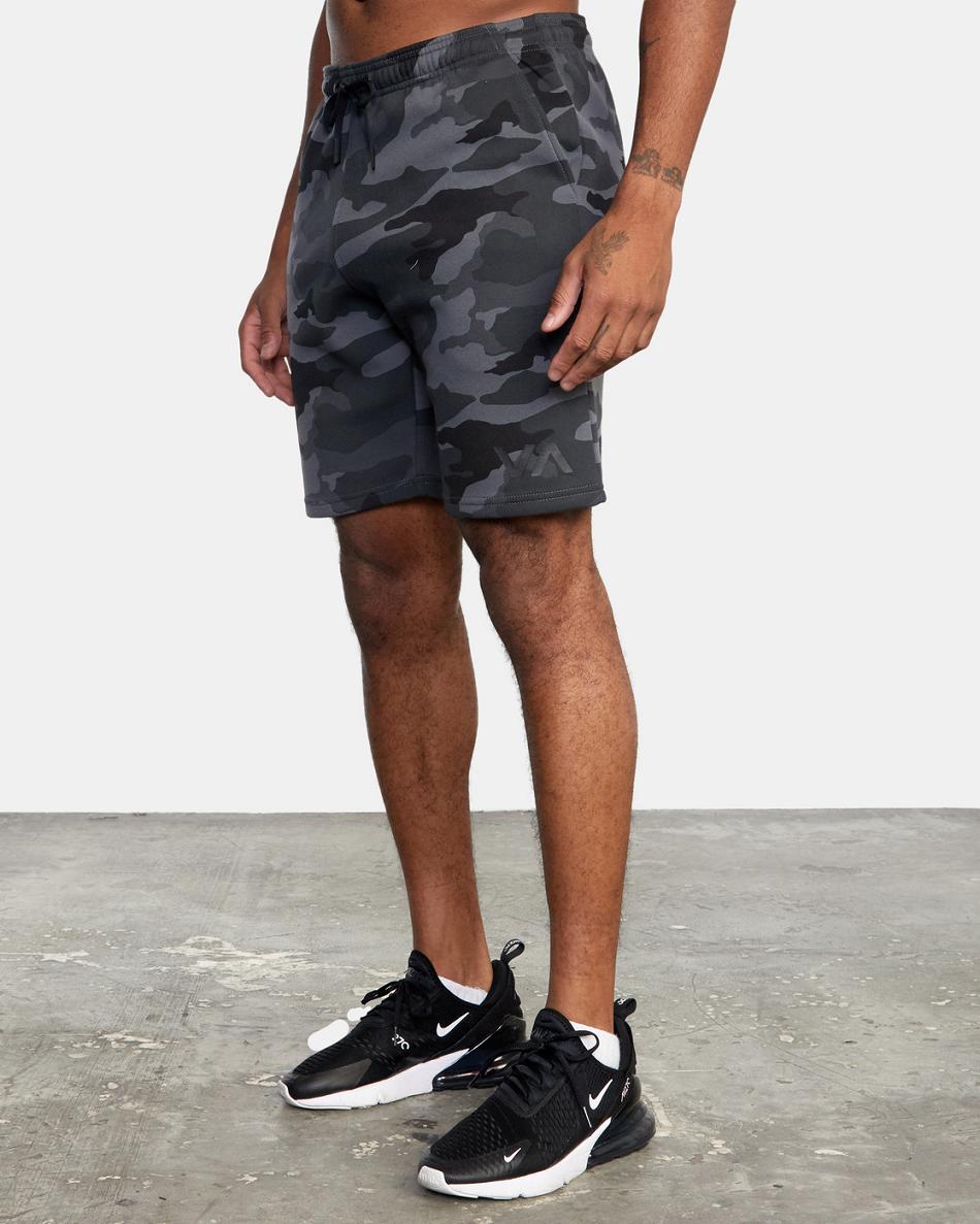 Camo Rvca Sport Elastic IV Men's Running Shorts | FUSUI73329