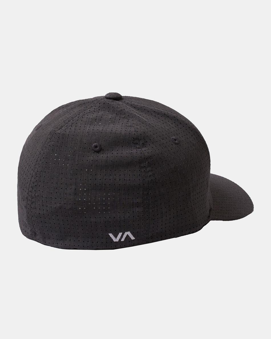Charcoal Rvca Shane Flexfit Men's Hats | USCVG41537