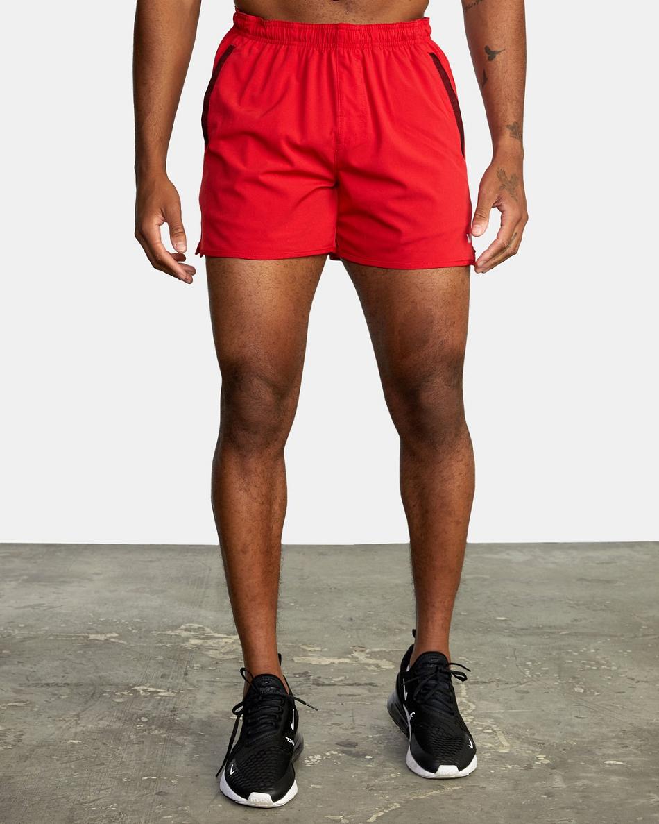 Cherry Rvca Yogger Elastic 15 Men's Shorts | XUSGW28447