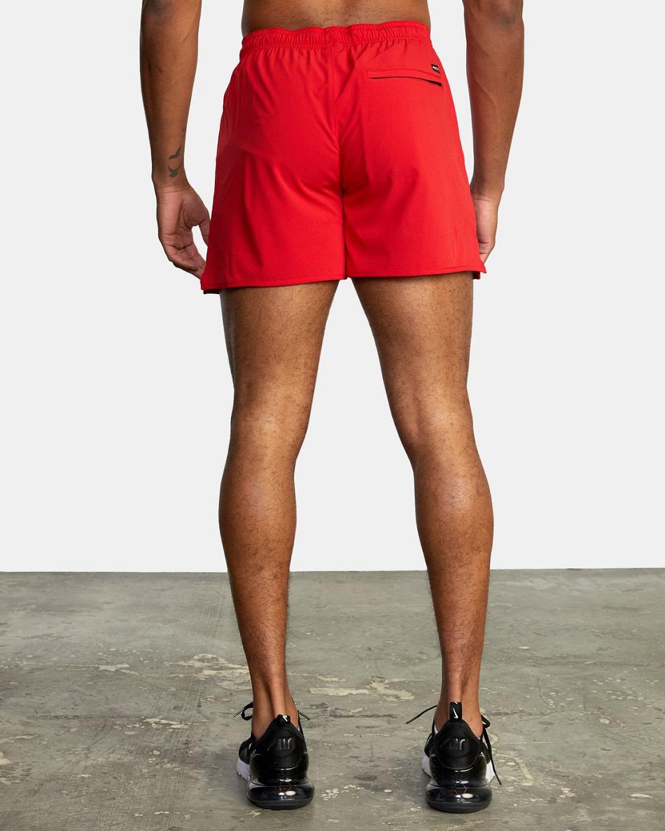 Cherry Rvca Yogger Elastic Men's Running Shorts | USQAV73377