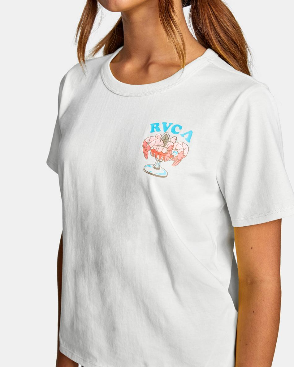 Cloud Rvca LP x KLW Crop Women's T shirt | TUSWZ93139