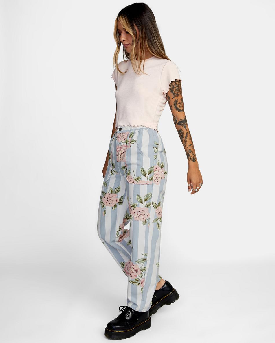 Cloud Rvca Scrunchie High Waist Women's Pants | FUSUI72581