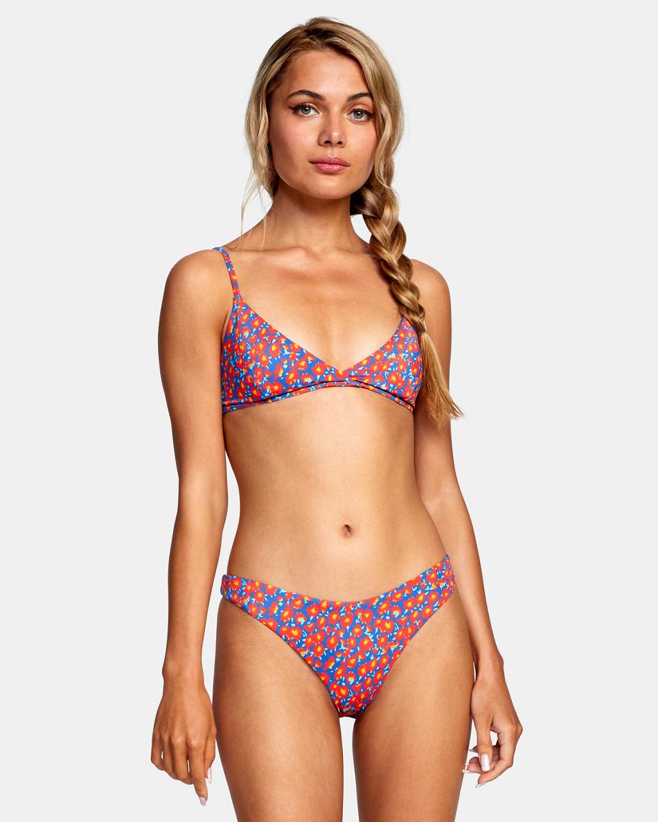 Cobalt Rvca June Bloom Skimpy French Women's Bikini Bottoms | MUSHR48944