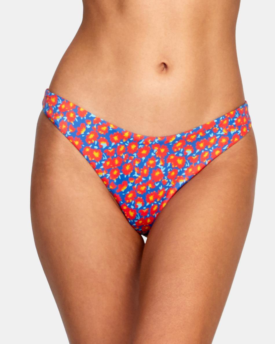 Cobalt Rvca June Bloom Skimpy French Women's Bikini Bottoms | MUSHR48944
