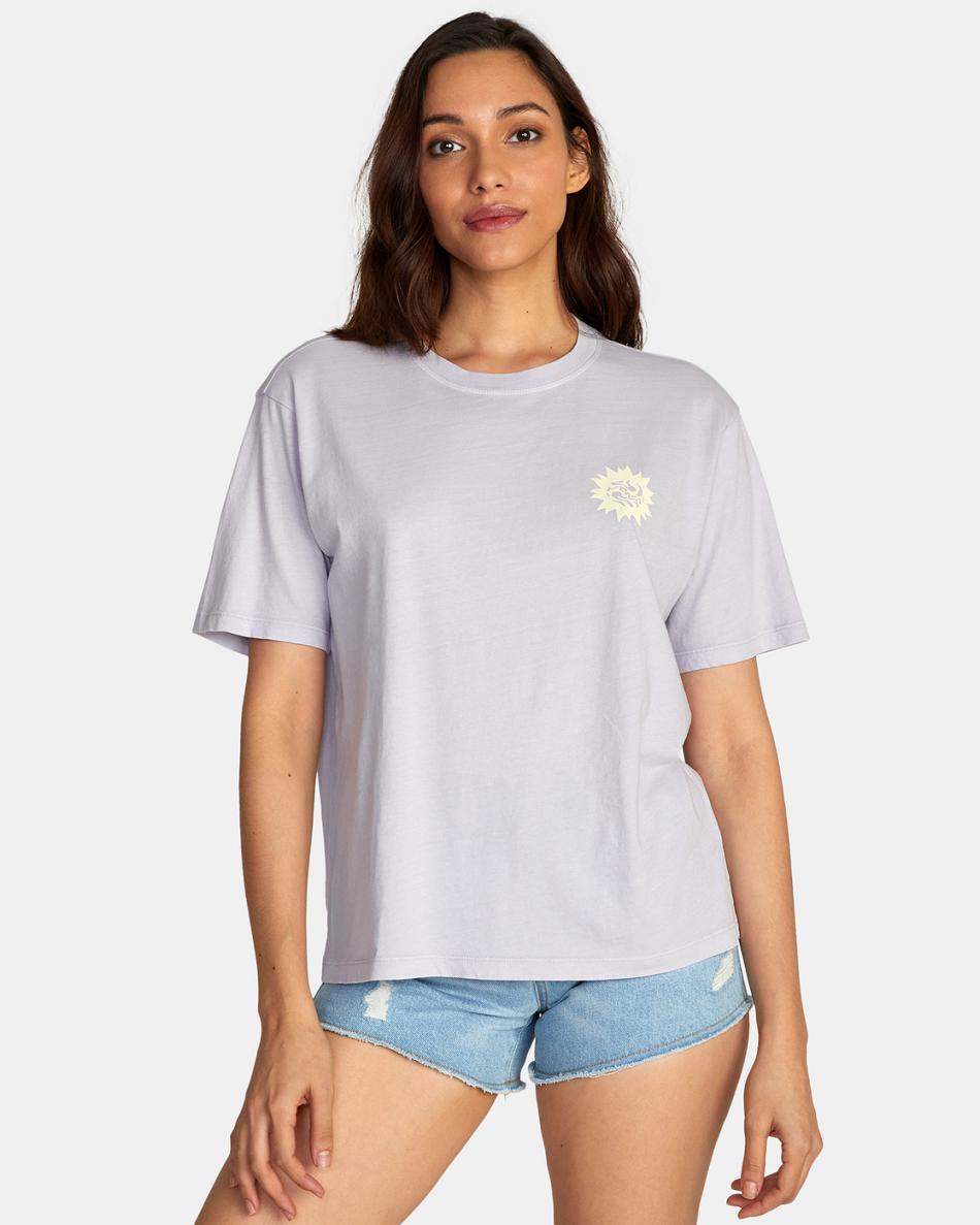 Cosmic Sky Rvca Breeze Women\'s T shirt | BUSSD63717