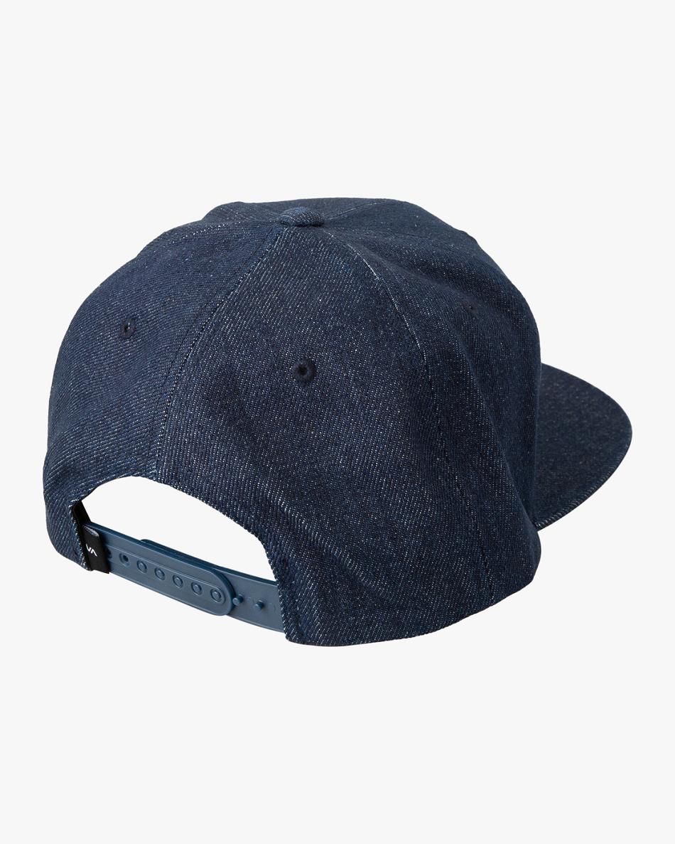 Dark Denim Rvca Artisanal Snapback Men's Hats | LUSTR83958