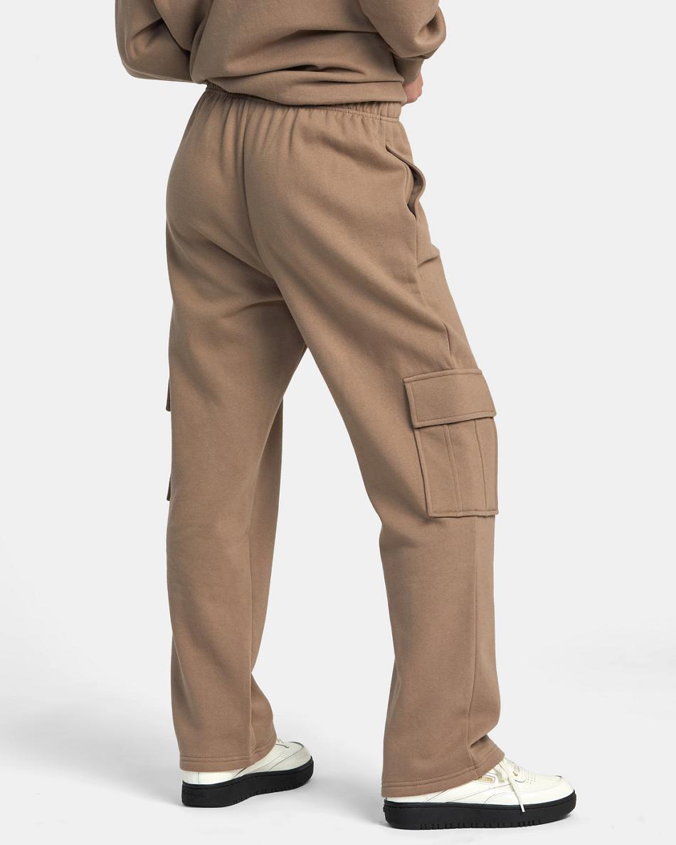 Dark Khaki Rvca Test Drive Cargo Women's Pants | AUSDF52451