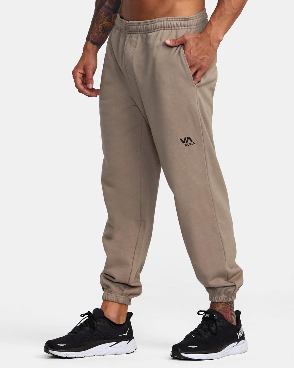 Dark Khaki Rvca VA Essential Men's Pants | GUSUC24484