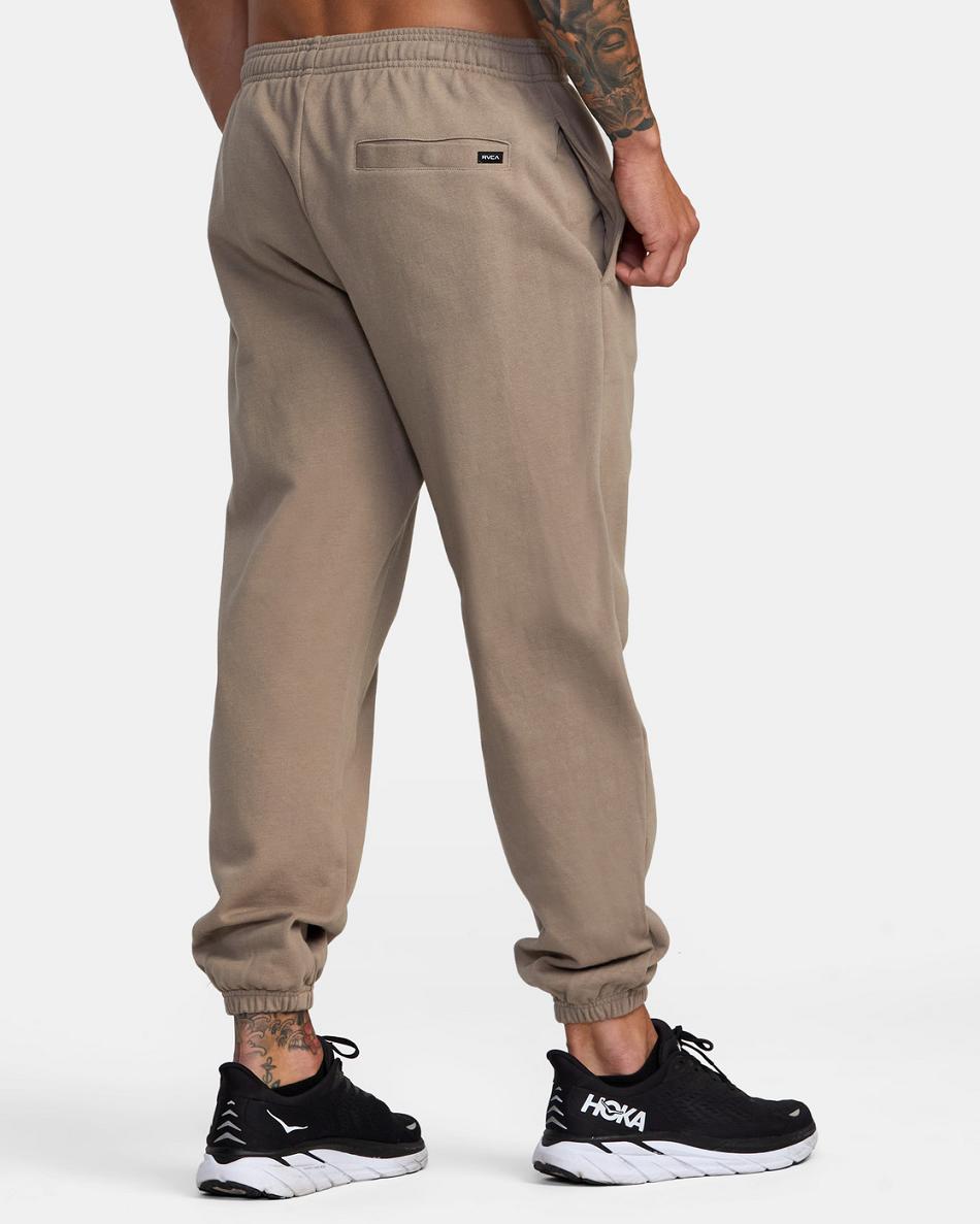 Dark Khaki Rvca VA Essential Men's Pants | GUSUC24484