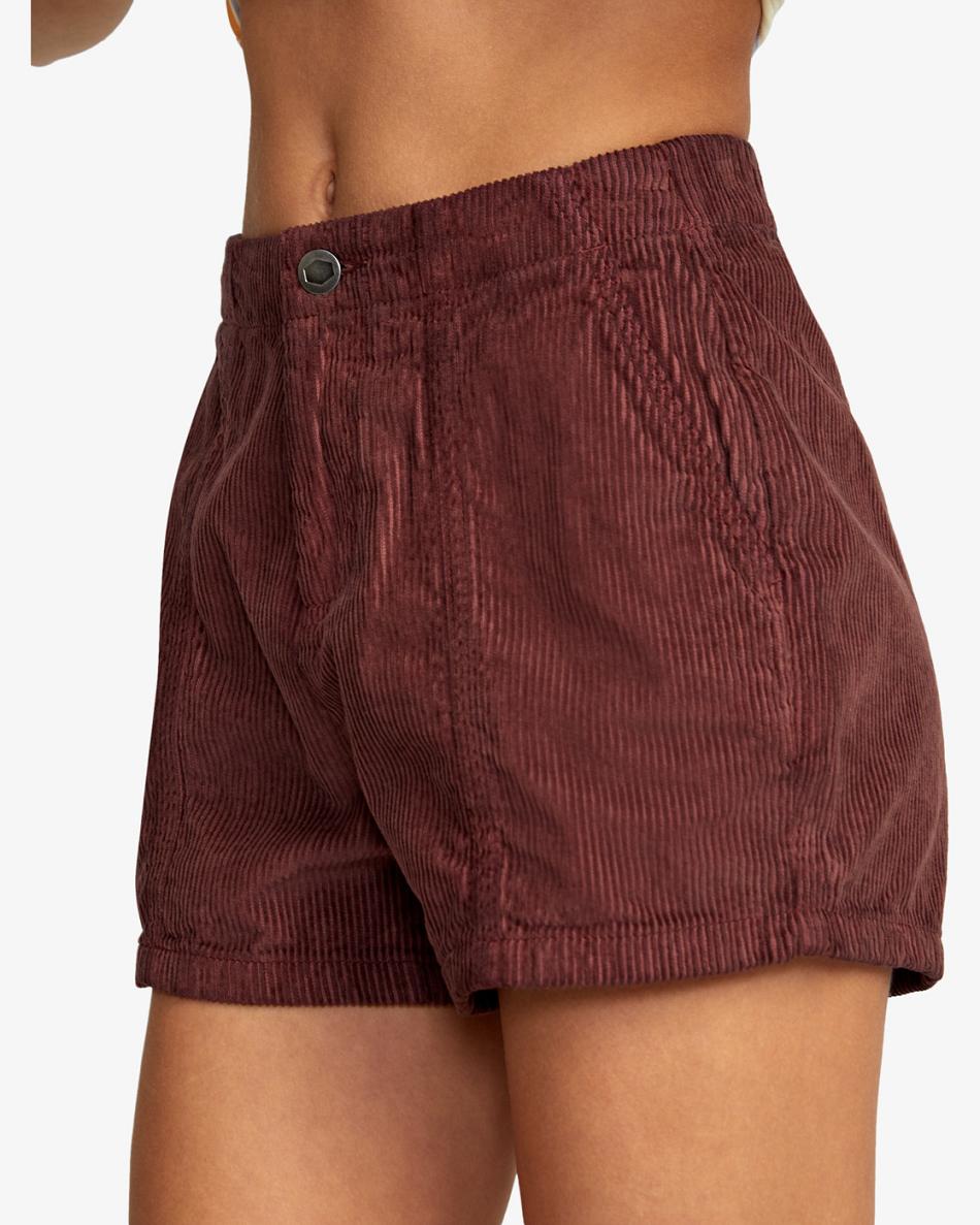 Espresso Rvca Daylight Corduroy Women's Skirts | USNEJ13067