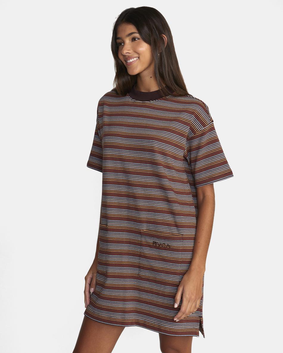 Espresso Rvca Parker Women's Dress | USDFL57219