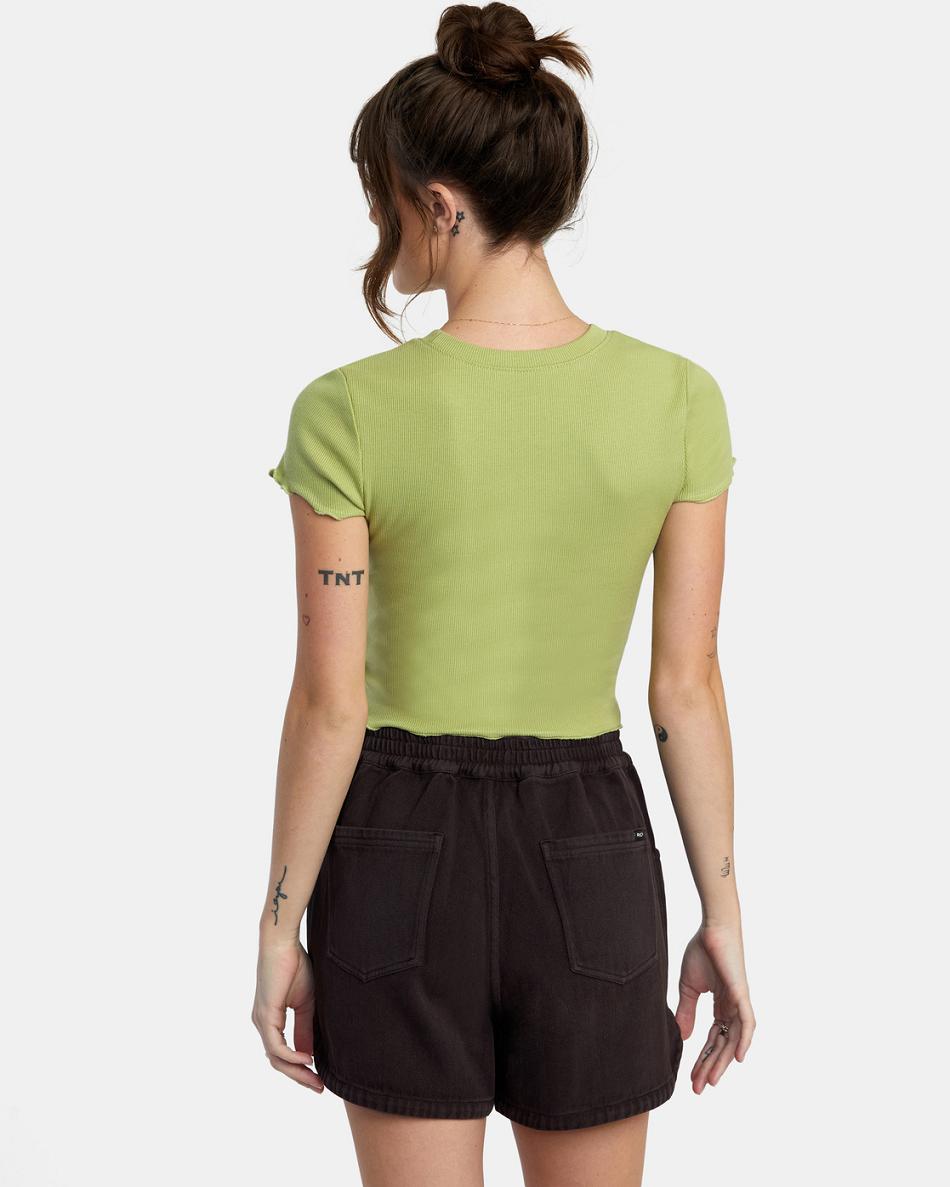 Fern Rvca Tangled Classmate Women's T shirt | YUSVQ46432