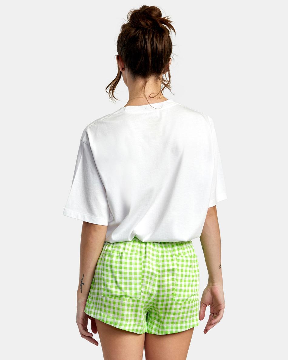 Green Flash Rvca Sawyer Woven Women's Skirts | SUSVO45955