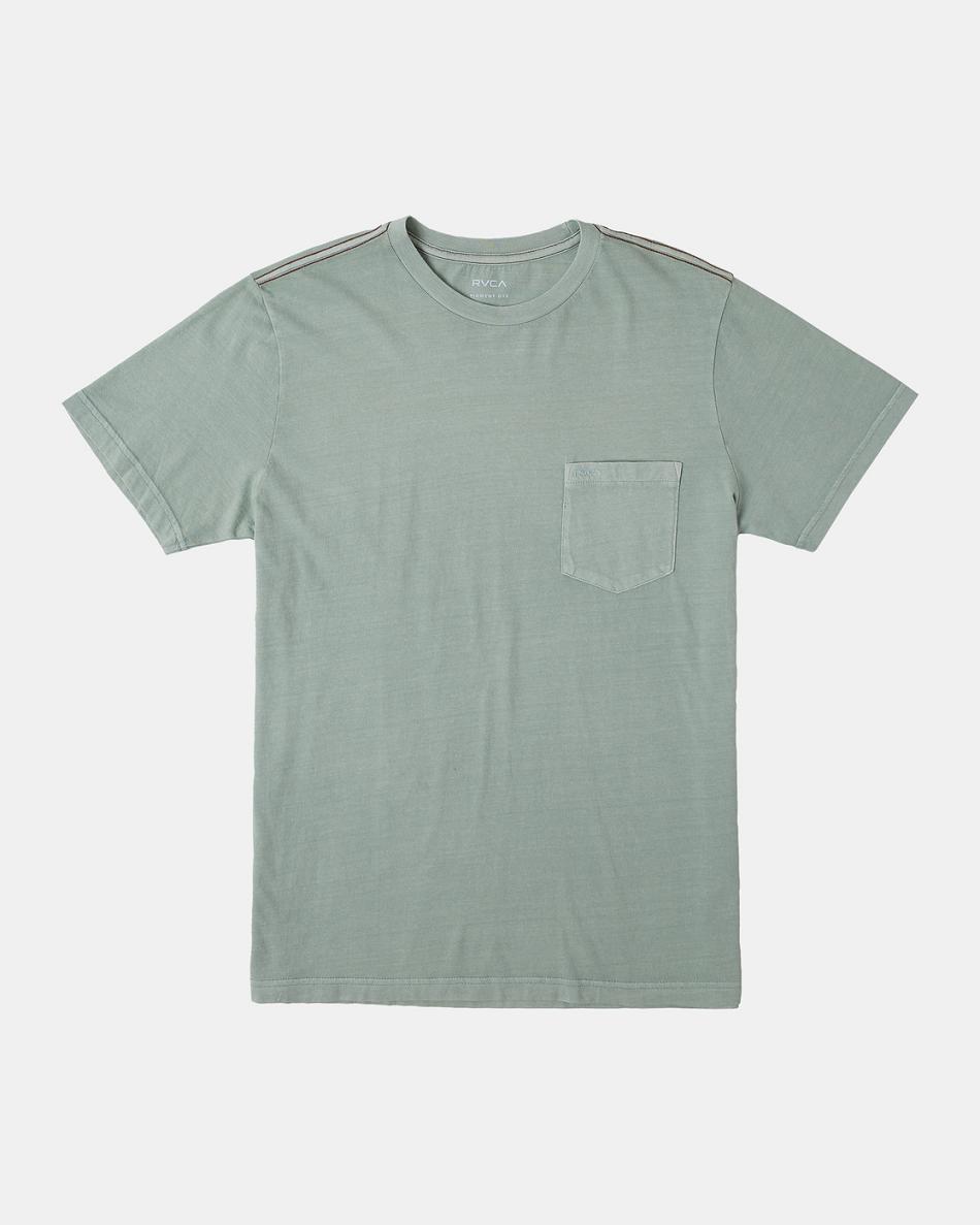 Green Haze Rvca PTC II Pigment Tee Men\'s Short Sleeve | USZPD29822