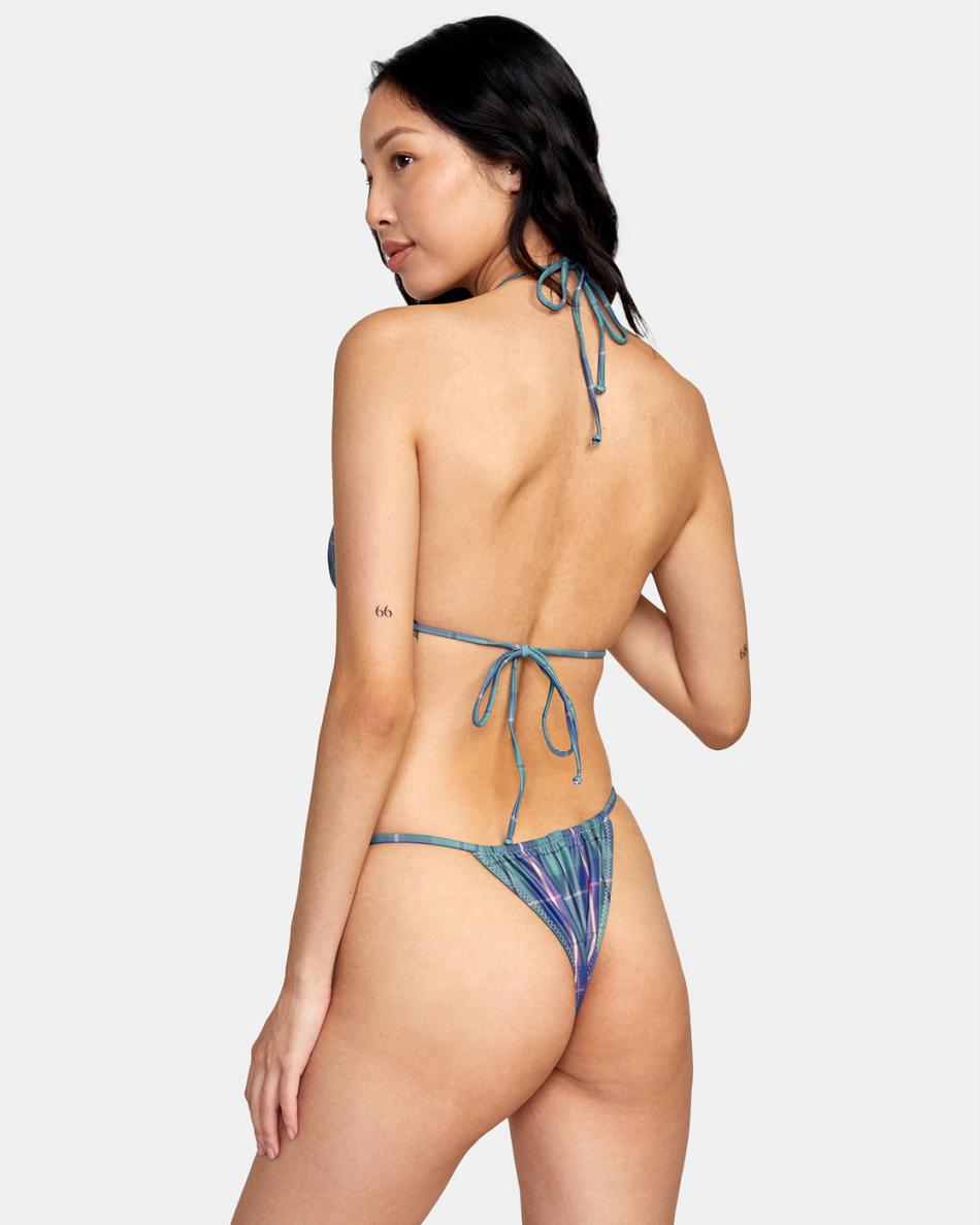 Green Rvca Boyfriend Billie Skimpy Women's Bikini Bottoms | USIIZ74913