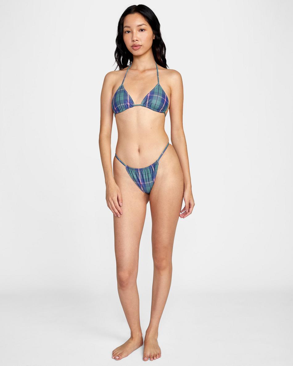 Green Rvca Boyfriend Billie Skimpy Women's Bikini Bottoms | USIIZ74913