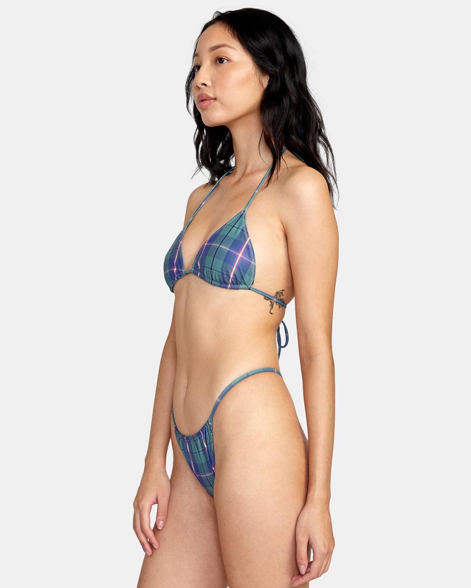 Green Rvca Boyfriend Billie Skimpy Women's Bikini Bottoms | USIIZ74913