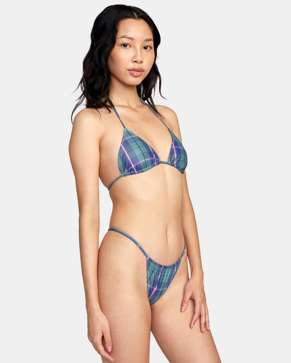 Green Rvca Boyfriend Billie Skimpy Women's Bikini Bottoms | USIIZ74913