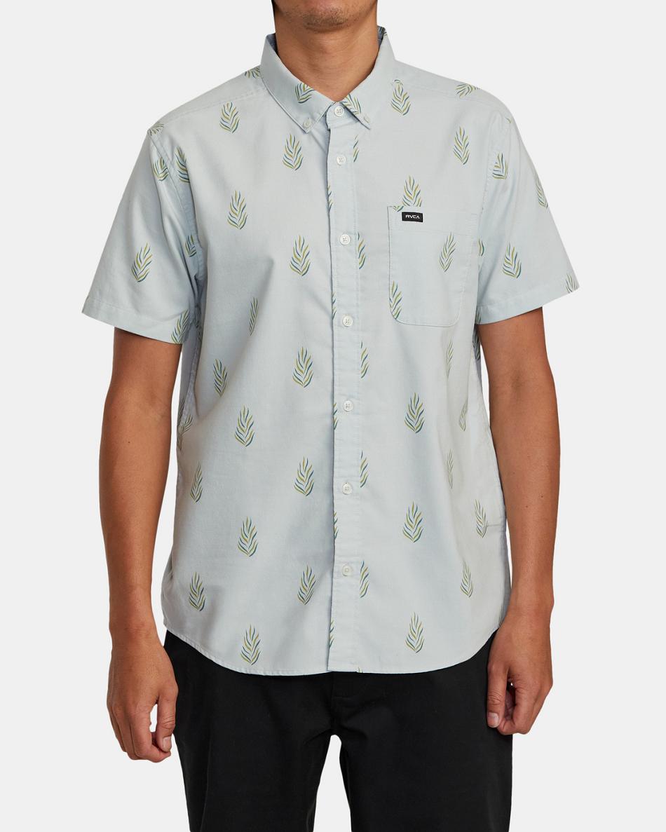 Green Tea Rvca Do Print Short Sleeve Men's T shirt | FUSHY21640