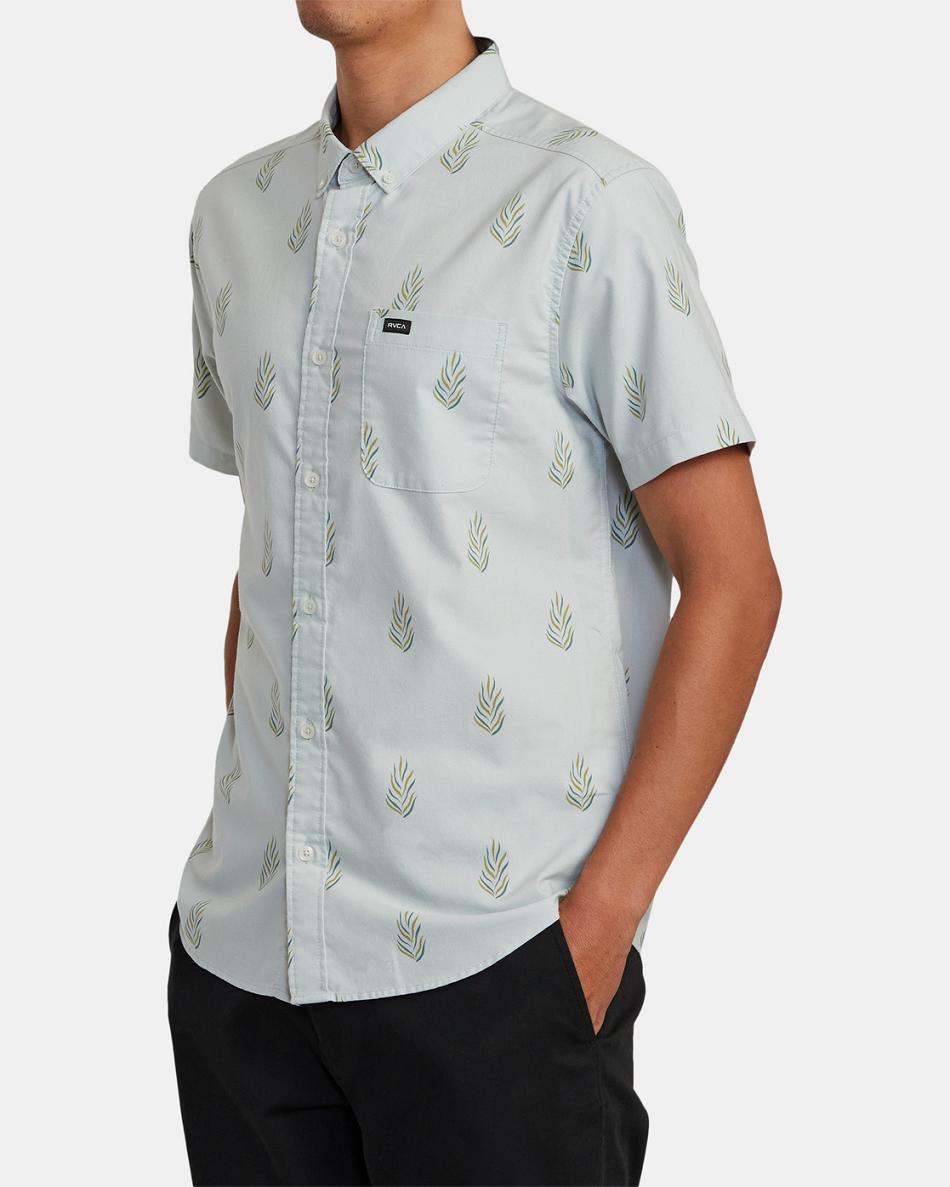 Green Tea Rvca Do Print Short Sleeve Men's T shirt | FUSHY21640