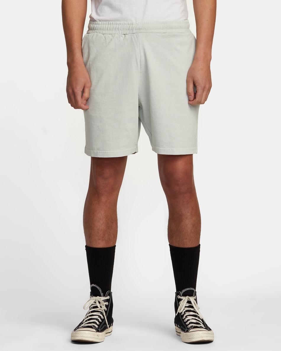 Green Tea Rvca PTC Elastic 18 Men's Shorts | USIIZ35199