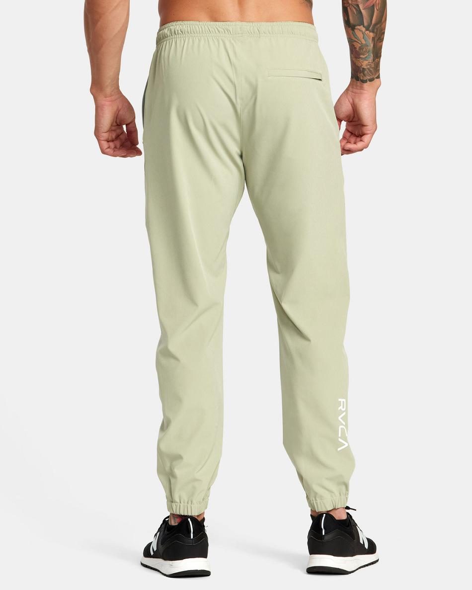 Grey Army Rvca Yogger Track II Men's Pants | BUSSO77943