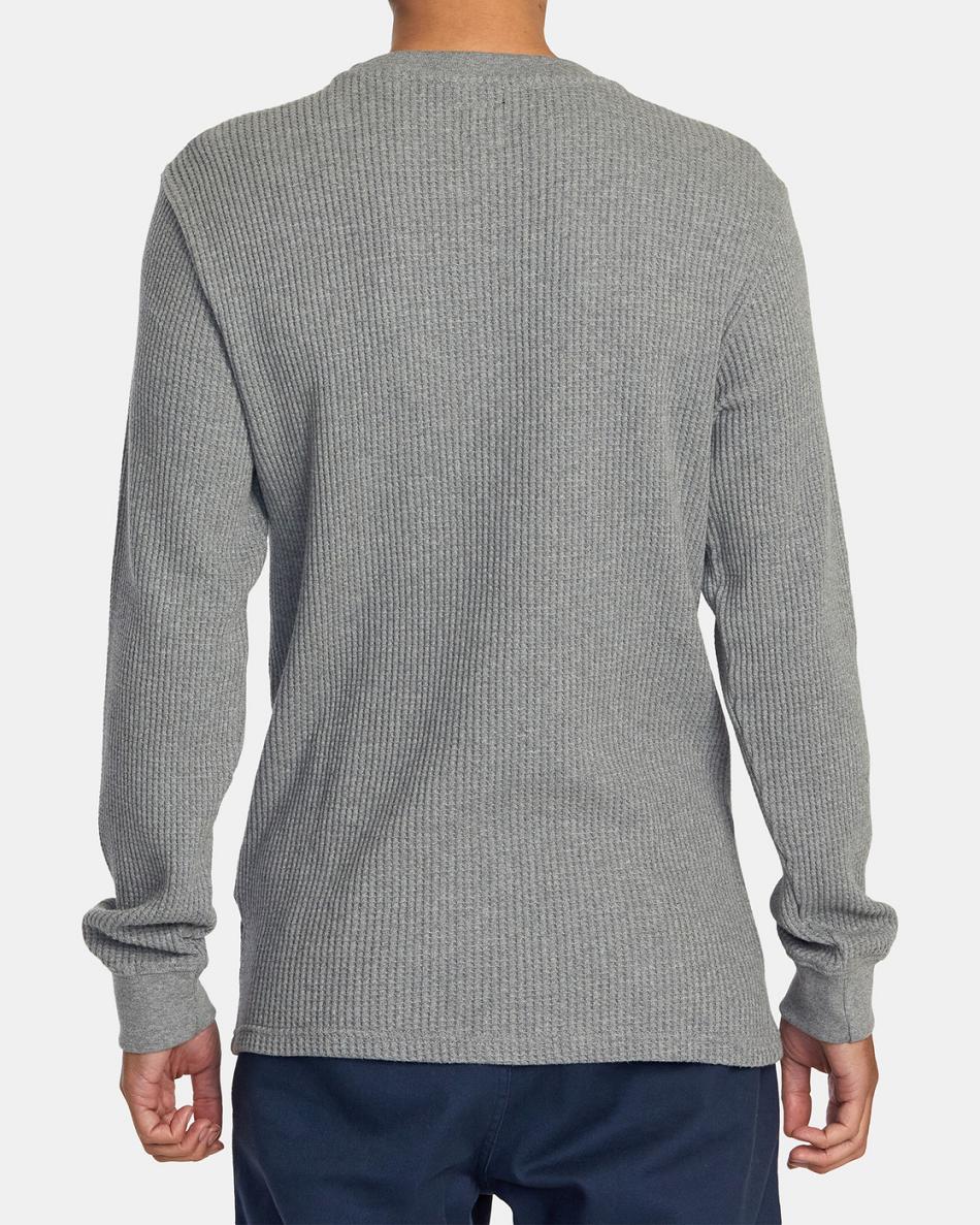 Grey Noise Rvca Day Shift Thermal Men's Long Sleeve | LUSTR47421