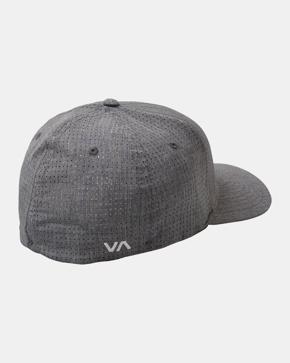 Grey Rvca Shane Flexfit Men's Hats | USCVG99157