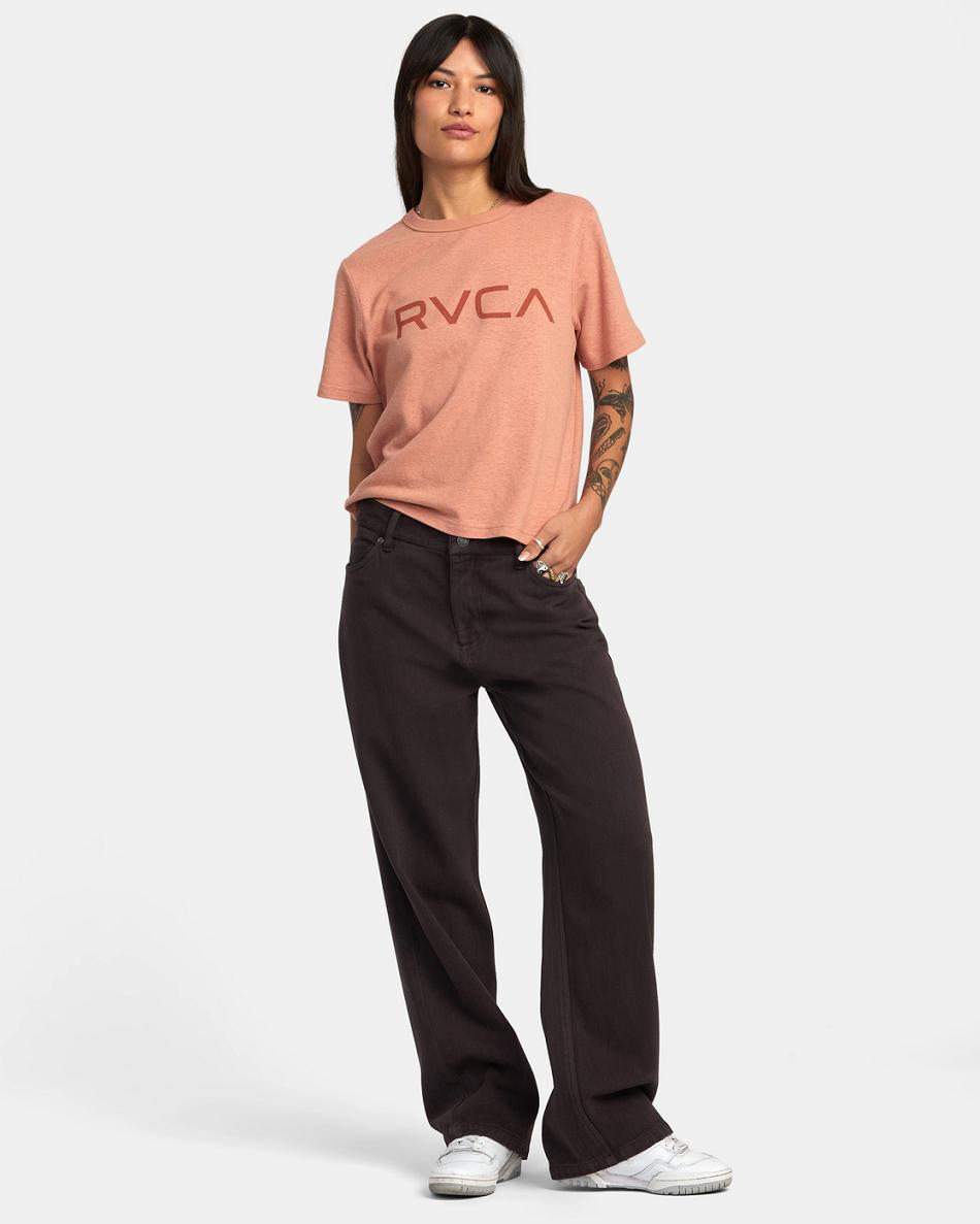 Java Rvca Heritage Loose Fit Pants Women's Jeans | USNEJ62343