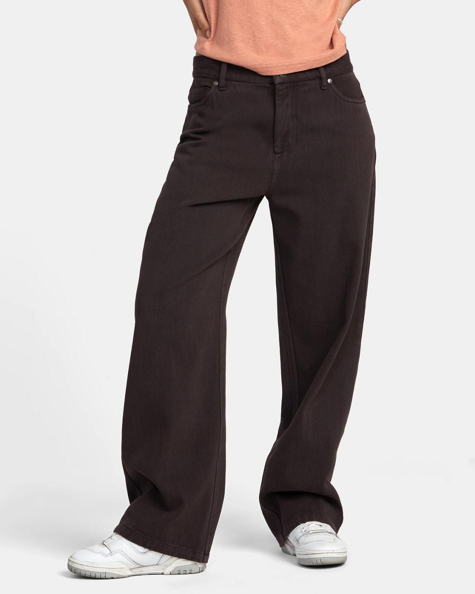 Java Rvca Heritage Loose Fit Pants Women\'s Jeans | USNEJ62343