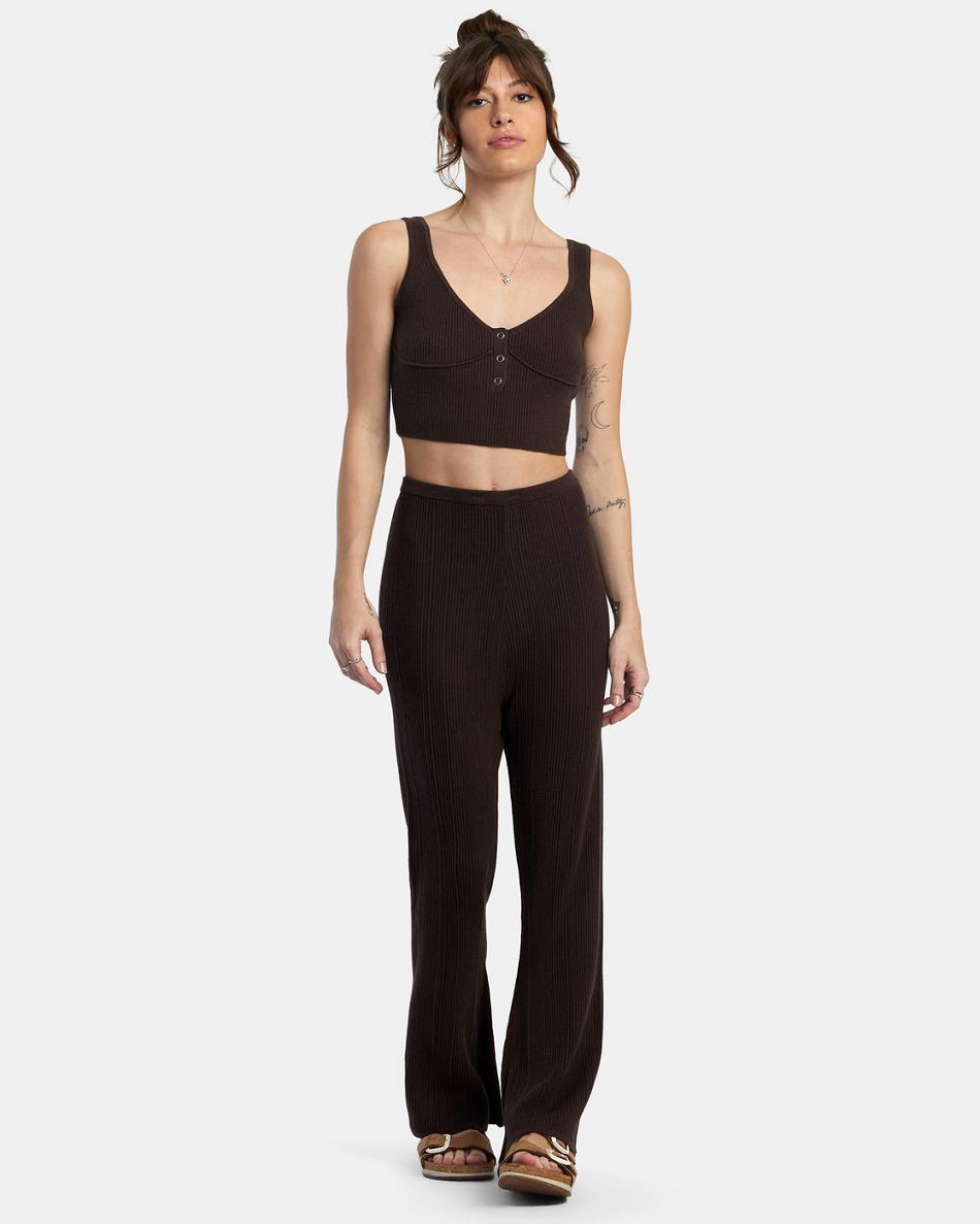 Java Rvca Swerve Flared Pants Women's Loungewear | MUSFT74890