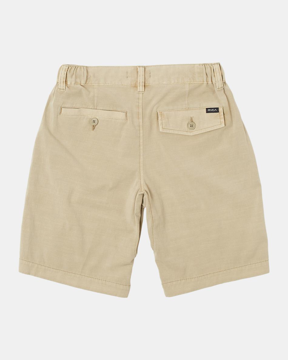 Khaki Rvca All Time Coastal Rinsed Hybrid Boys' Shorts | DUSVO25605