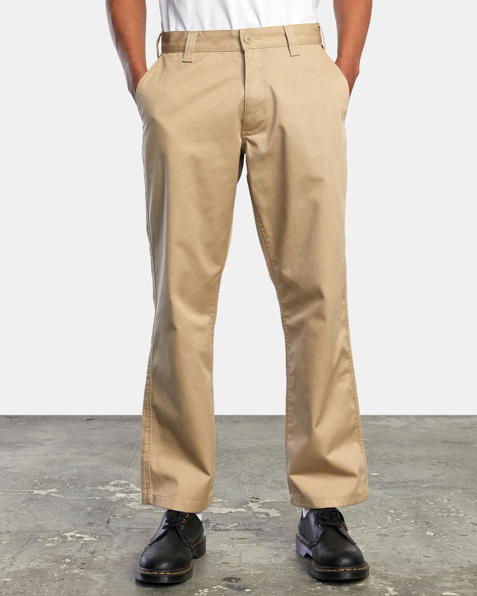 Khaki Rvca Americana Chino Men's Pants | GUSUC62919