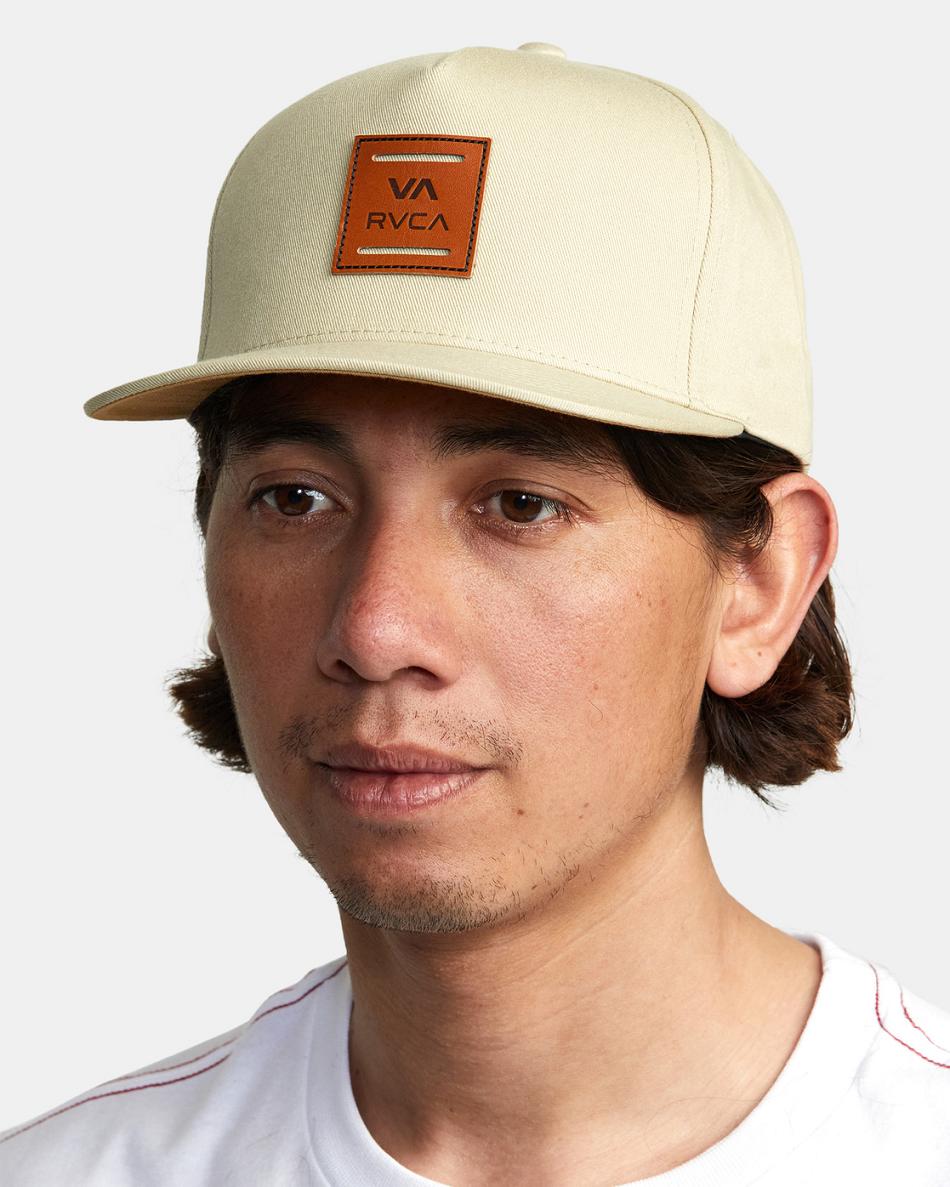 Khaki Rvca VA All The Way Snapback Men's Hats | USEAH40169