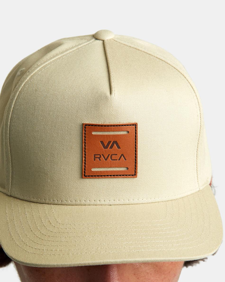 Khaki Rvca VA All The Way Snapback Men's Hats | USEAH40169