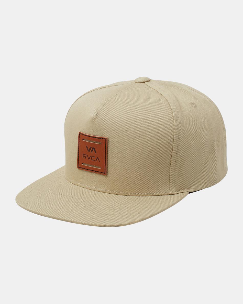 Khaki Rvca VA All The Way Snapback Men\'s Hats | USEAH40169